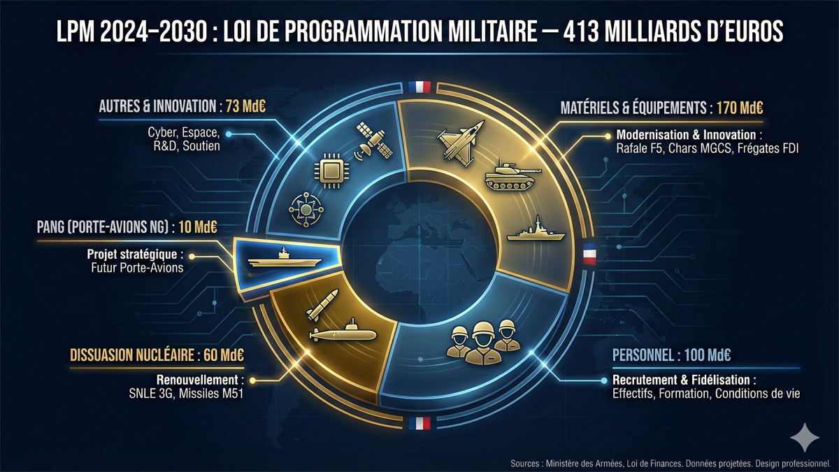 LPM 2024-2030 413 Md€ défense nationale